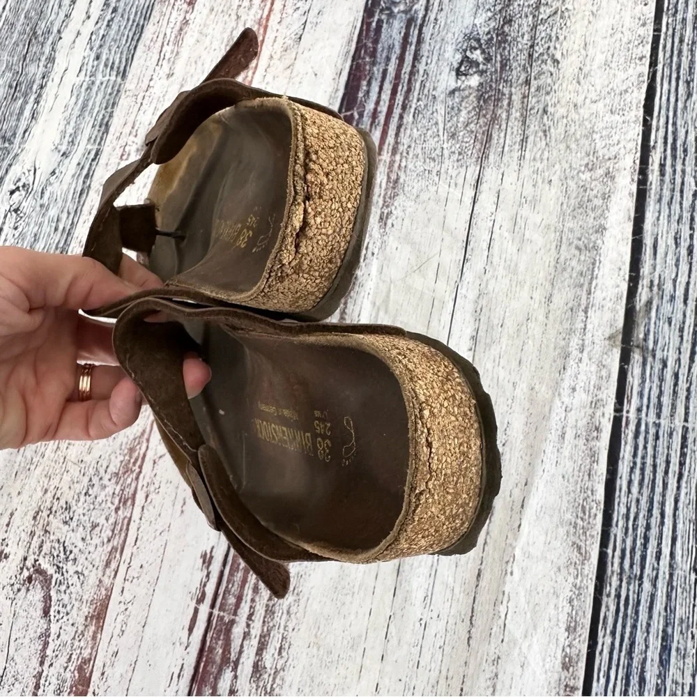 Birkenstock Women's Gizeh Brown Birko-Flor Sandals